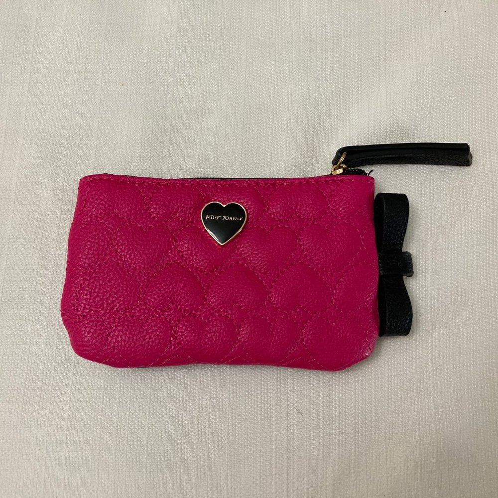 Betsey Johnson ID Holder, Quilted Hearts